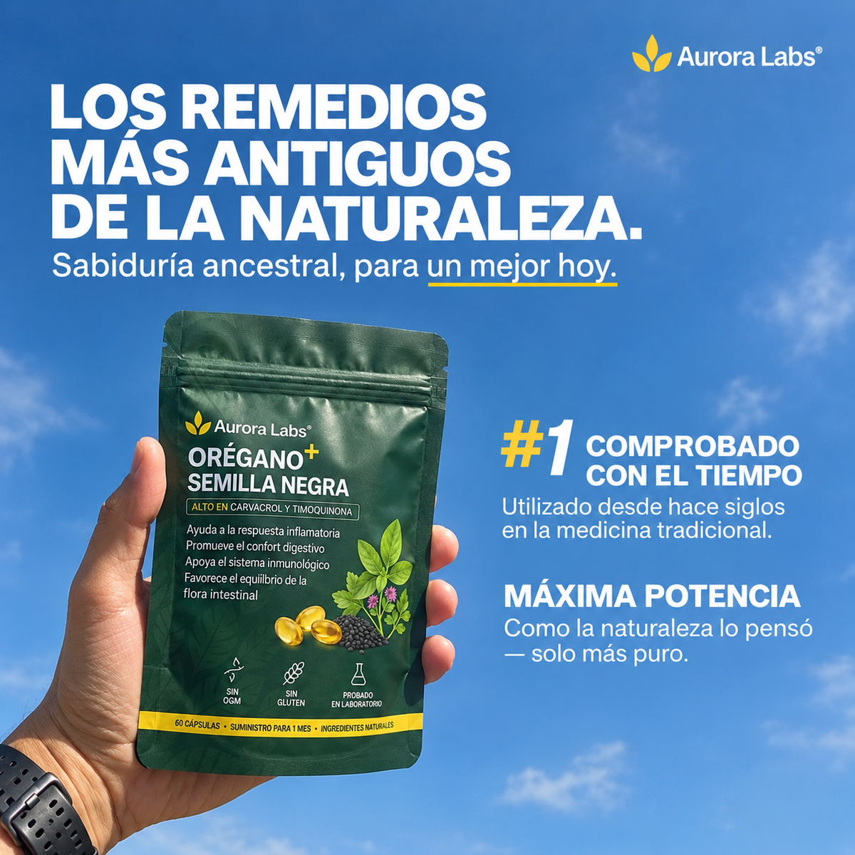 Aceite de oregano 6000 mg con comino negro