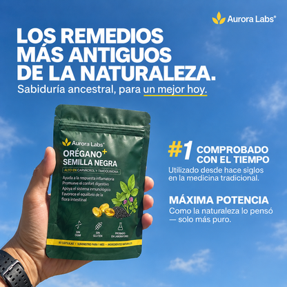 Aceite de oregano 6000 mg con comino negro