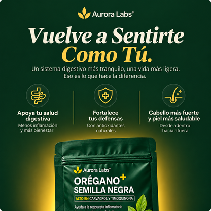 Aceite de oregano 6000 mg con comino negro
