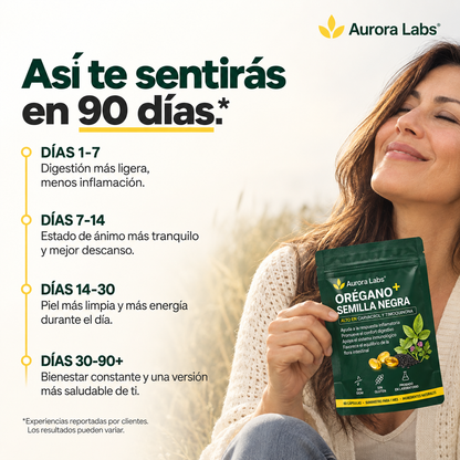 Aceite de oregano 6000 mg con comino negro